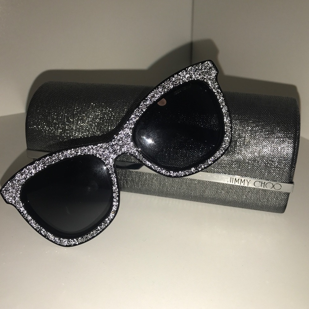 NOT SOLD- Jimmy Choo Swarovski Crystal Sunglasses